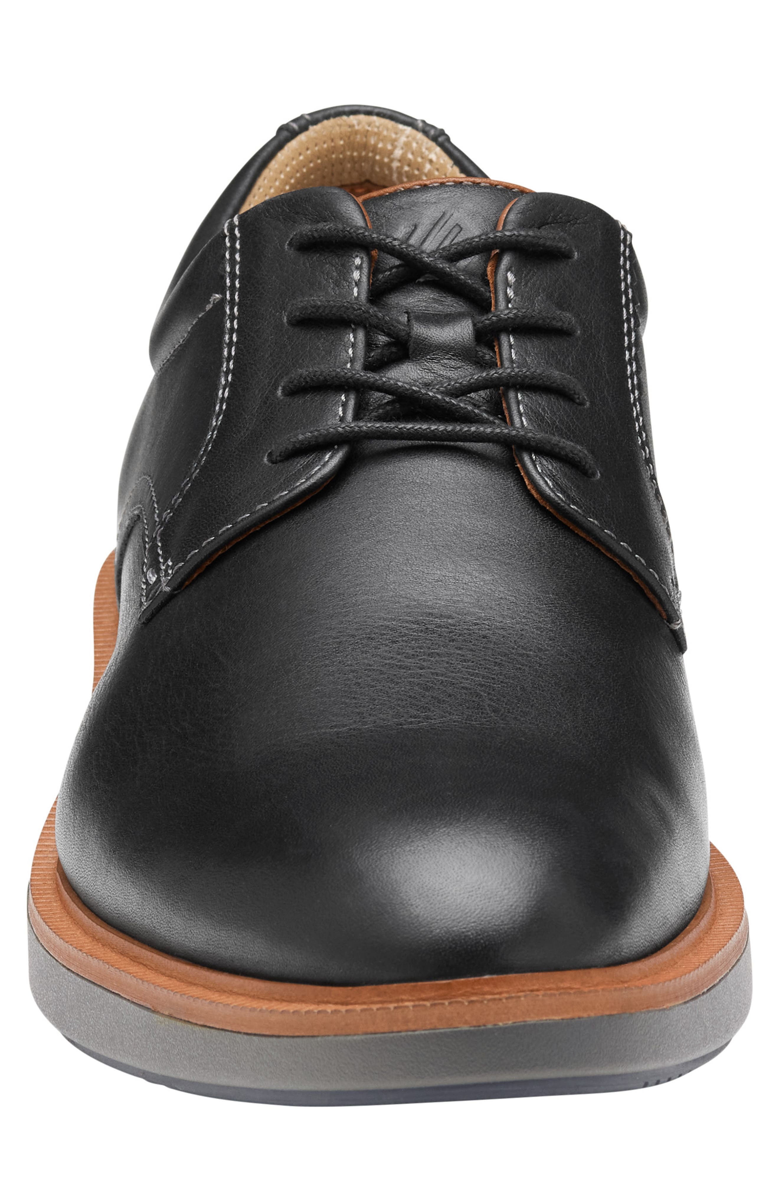 Parker Waterproof Plain Toe Derby, Alternate, color, BLACK/ BROWN WATERPROOF FG