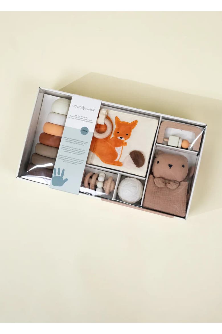 Baby First Toys Gift Box, Alternate, color, Natural Wood