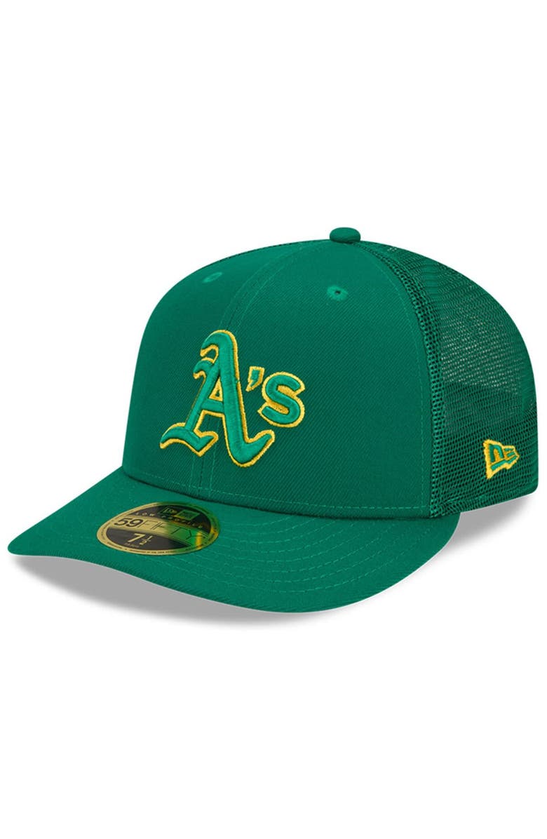 New Era Men's New Era Green Oakland Athletics 2023 Batting Practice 59FIFTY Fitted Hat, Main, color, Green