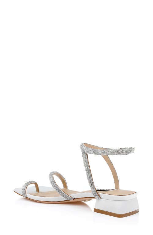 BADGLEY MISCHKA BADGLEY MISCHKA COLLECTION DAKOTAH ANKLE STRAP TOE LOOP SANDAL 