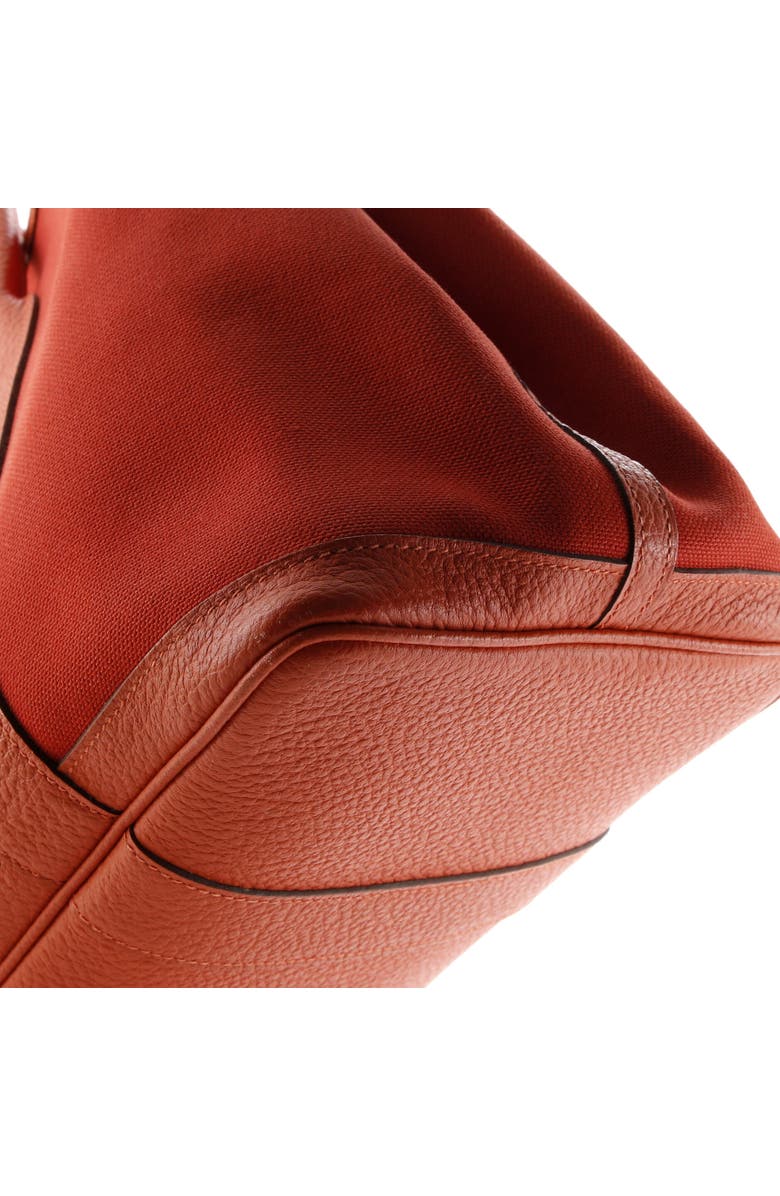 Pre-Owned Hermes Garden Party Tote Toile and Leather 36, Alternate, color, Rouge Duchesse