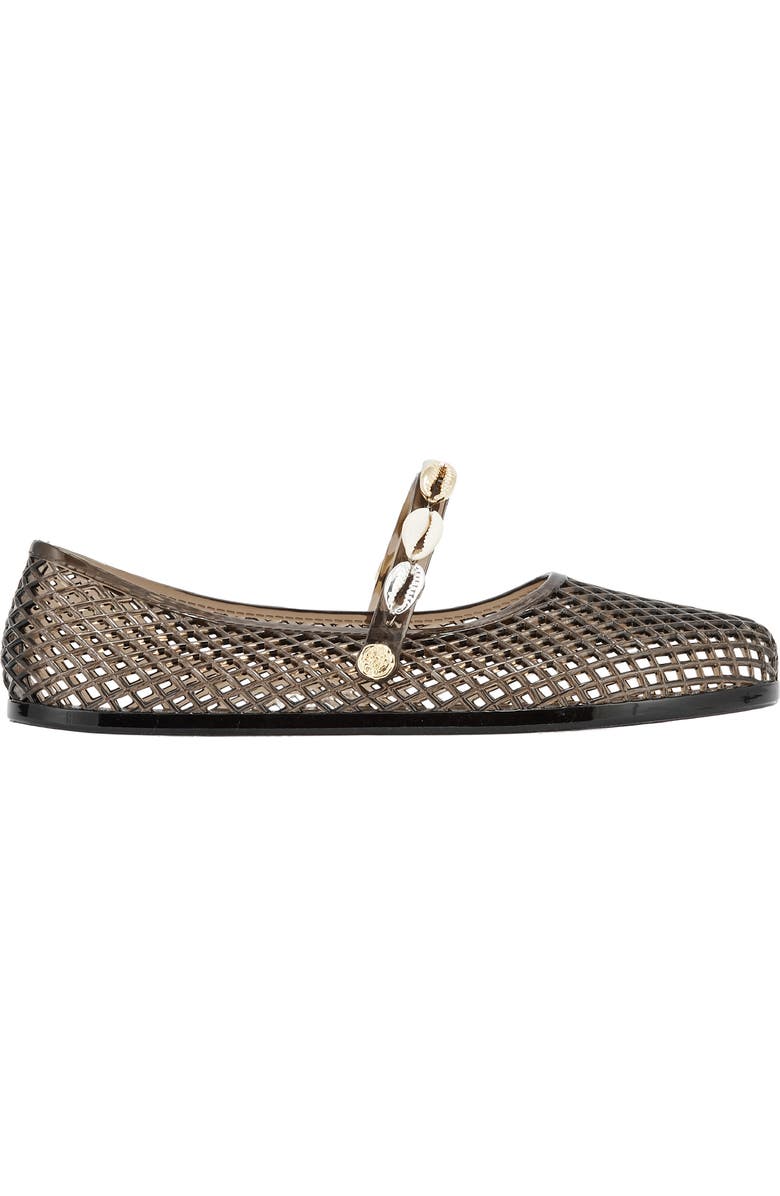 Ancient Greek Sandals Iro Shells Jelly Flat, Alternate, color, Black