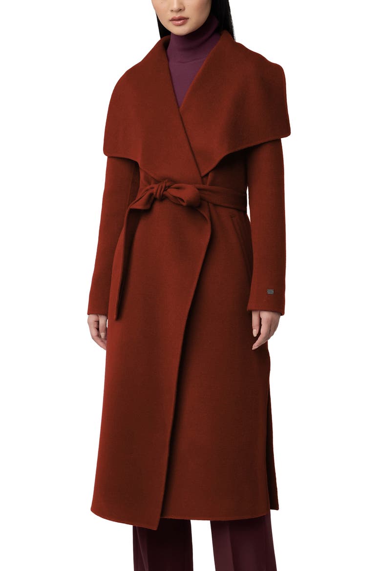 Britta Wool Blend Coat, Main, color, COPPER