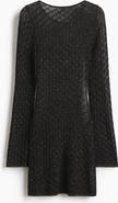 H&M Shimmering Pointelle-knit Top