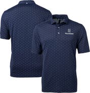 Cutter & Buck Men's Cutter & Buck  Navy PGA TOUR Volunteers Big & Tall Virtue Eco Pique Tile Print Recycled Polo