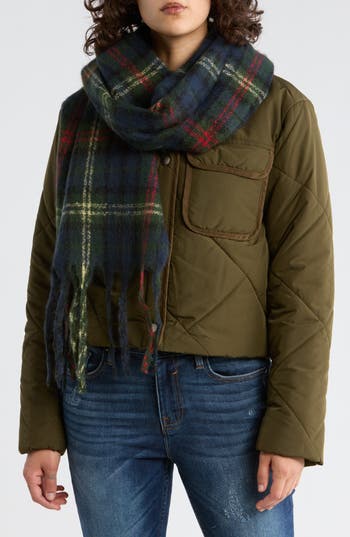 Tasha Combo Plaid Scarf In Multi