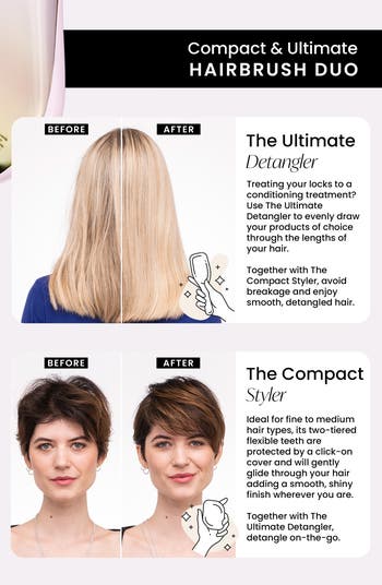 Compact & Ultimate Hairbrush Set $32.98 Value