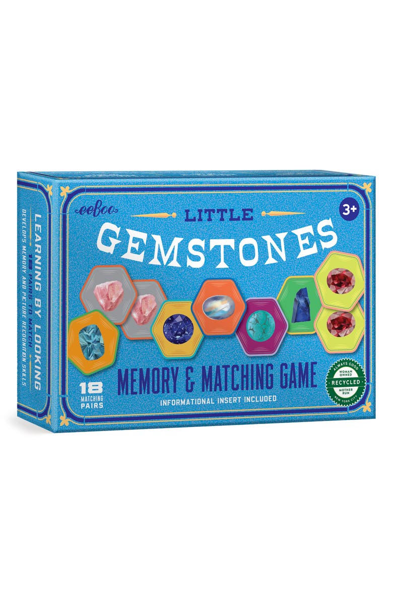 eeBoo Gemstones Little Matching Game, Main, color, Multi