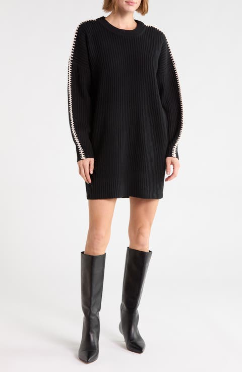 Ingrid Crewneck Wool Minidress