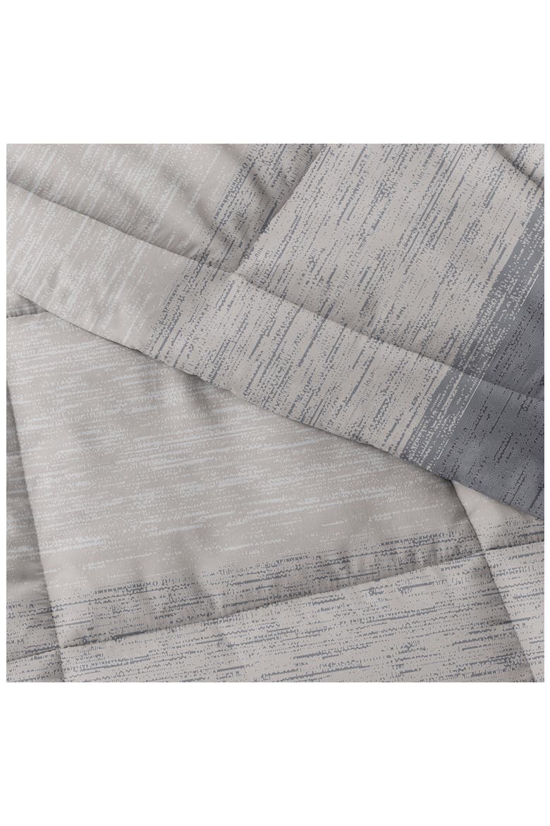 HOME SPUN Premium Ultra Soft Gray Ombré Down-Alternative Comforter, Alternate, color, GREY