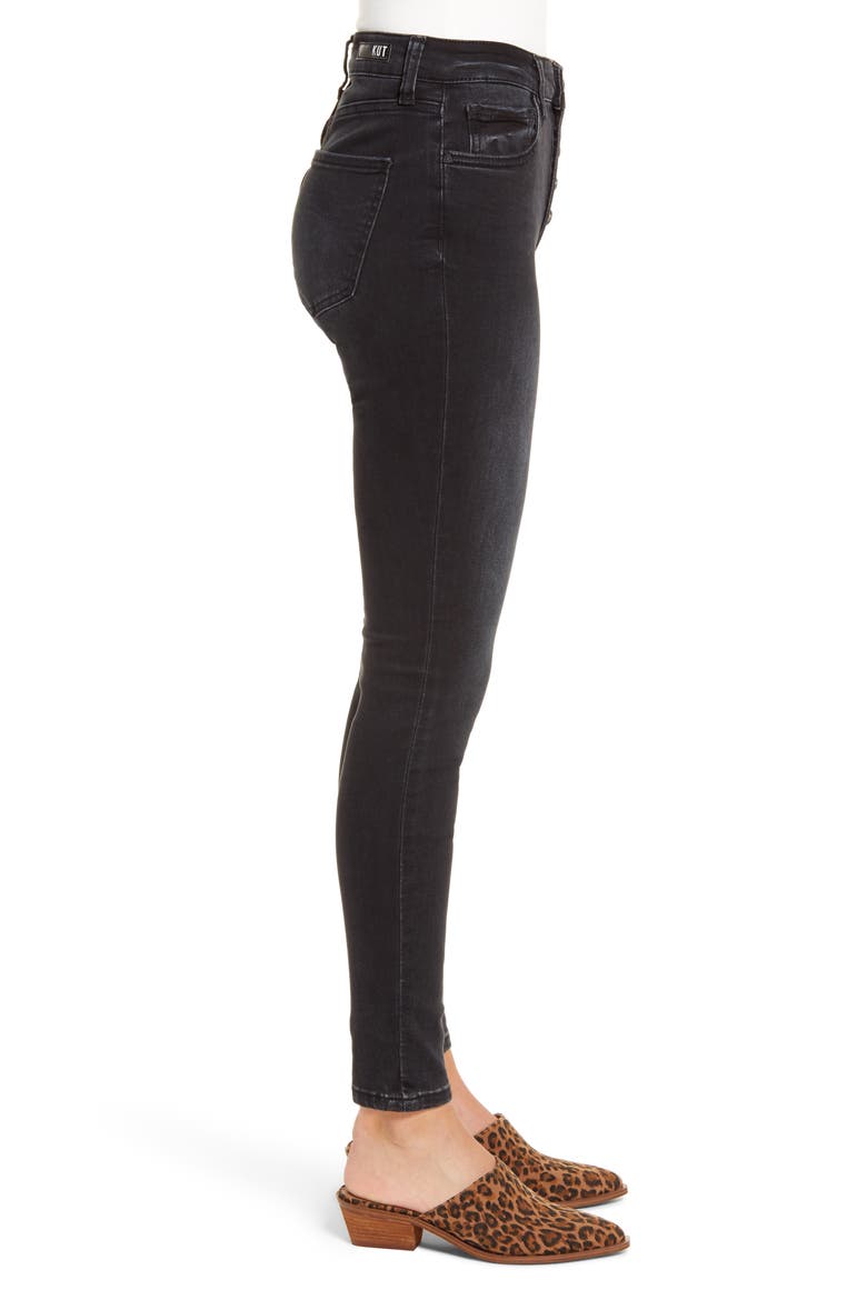 Donna High Waist Button Fly Jeans, Alternate, color, CONTINUALLY