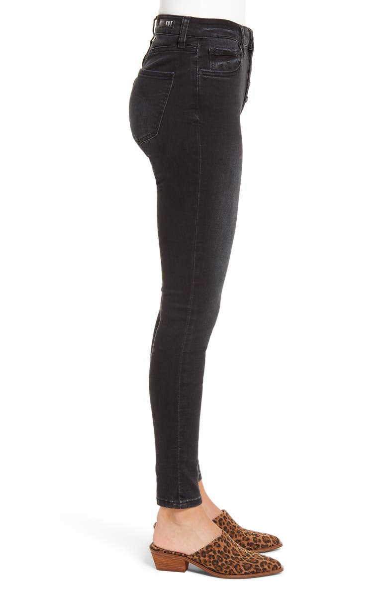 KUT from the Kloth Donna High Waist Button Fly Jeans, Alternate, color, 