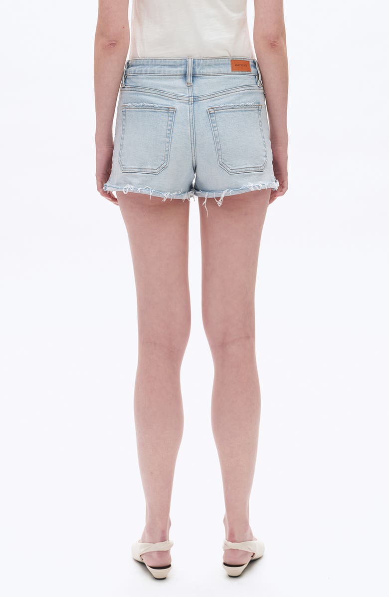Bayeas Cutoff Denim Shorts, Alternate, color, Light Blue
