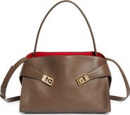 FERRAGAMO Small Hug Leather Top Handle Bag