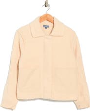 Democracy Faux Shearling Zip Front Jacket