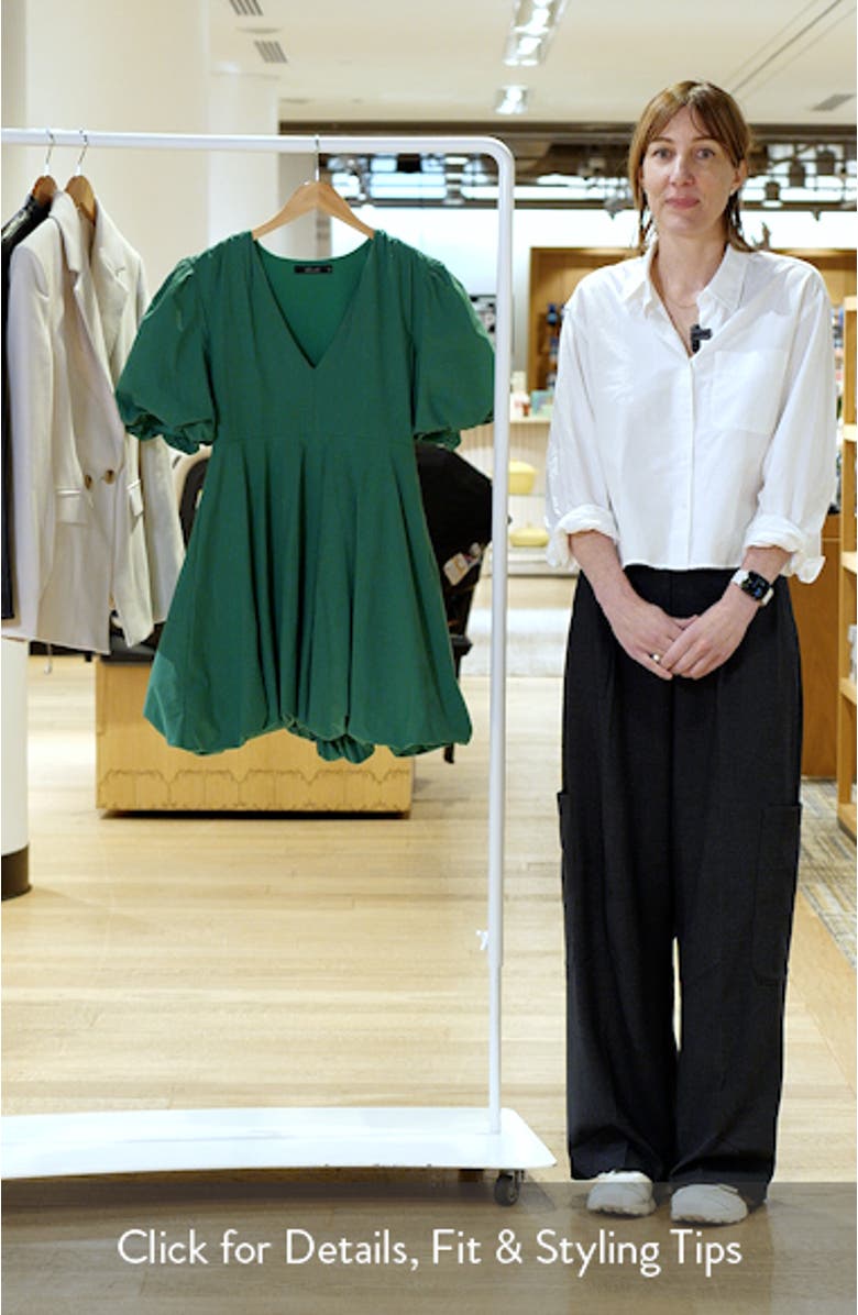 Palma Bubble Hem Cotton Poplin Dress, sales video thumbnail