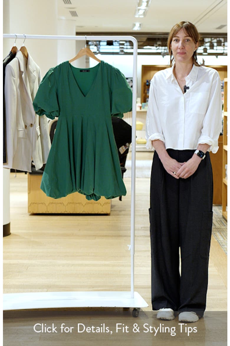 Palma Bubble Hem Cotton Poplin Dress video