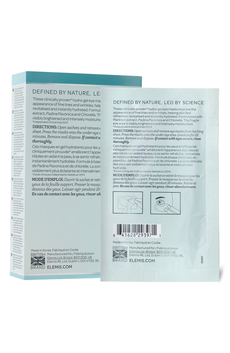 Elemis 6-Pack Pro-Collagen Hydra-Gel Eye Masks, Alternate, color, 