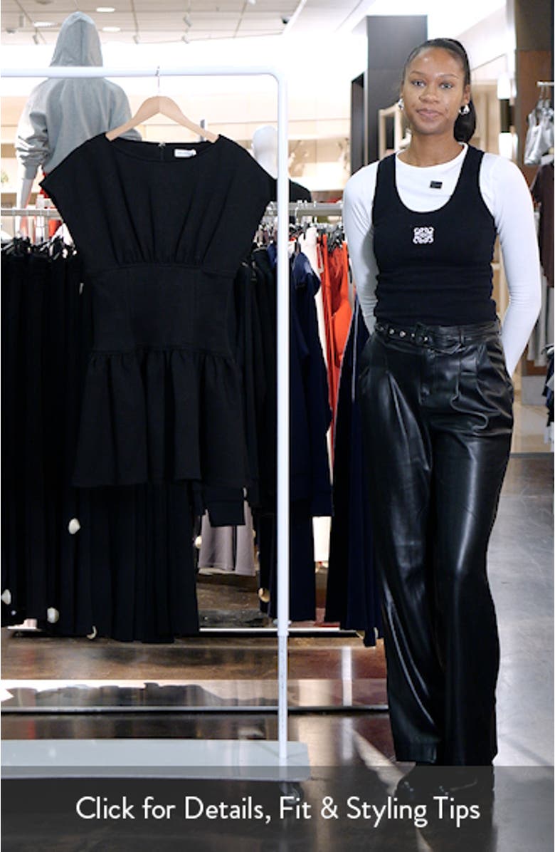 Bateau Neck Stretch Minidress, sales video thumbnail