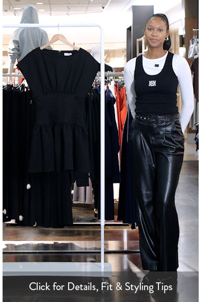 Bateau Neck Stretch Minidress video