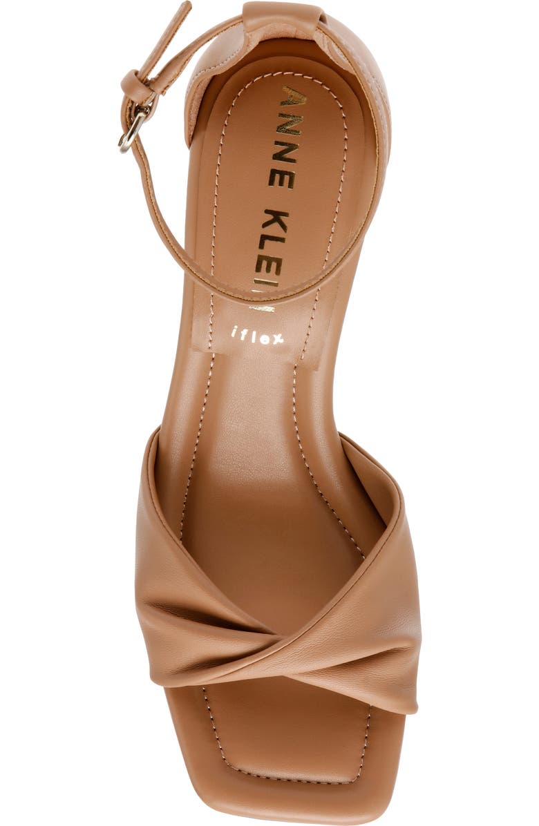 Anne Klein Jessie Ankle Strap Sandal, Alternate, color, Tan Smooth