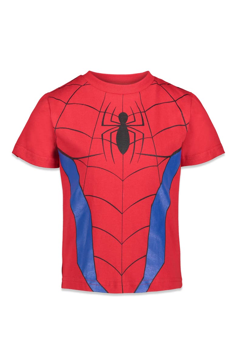 Marvel Spidey and His Amazing Friends 3-Pack Short Sleeve T-Shirts, Alternate, color, Venom Spidey Black Red