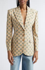Etro Foulard Print Stretch Wool & Cotton Jacket