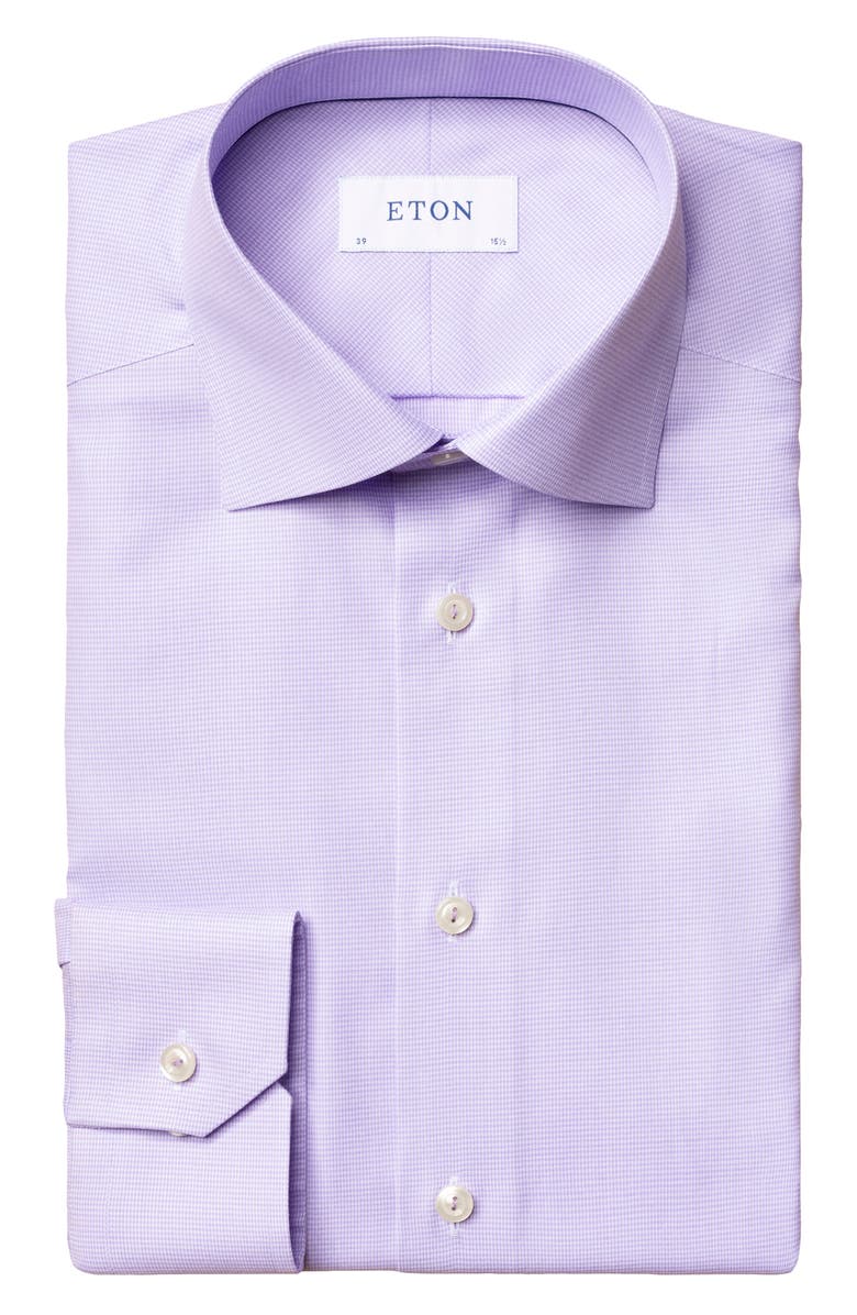 Eton Geo Slim Fit Dress Shirt, Main, color, 