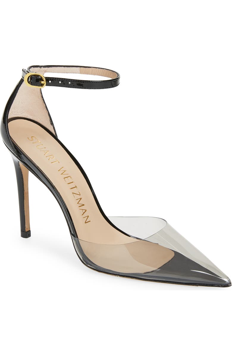 Stuart Weitzman Stuart PVC Pointed Toe Pump, Main, color,