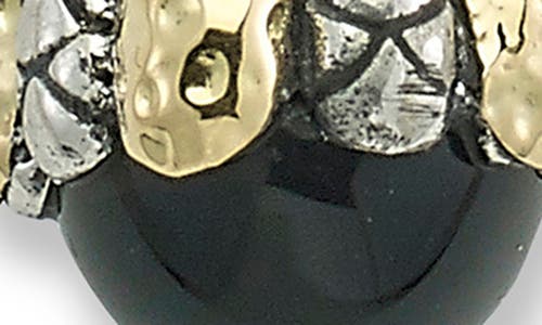 Samuel B. Sterling Silver & 18k Gold Drop Earrings In Black