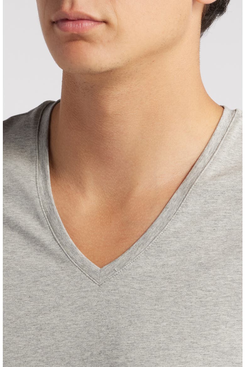 Luxe Performance T-Shirt, Alternate, color, GREY MELANGE