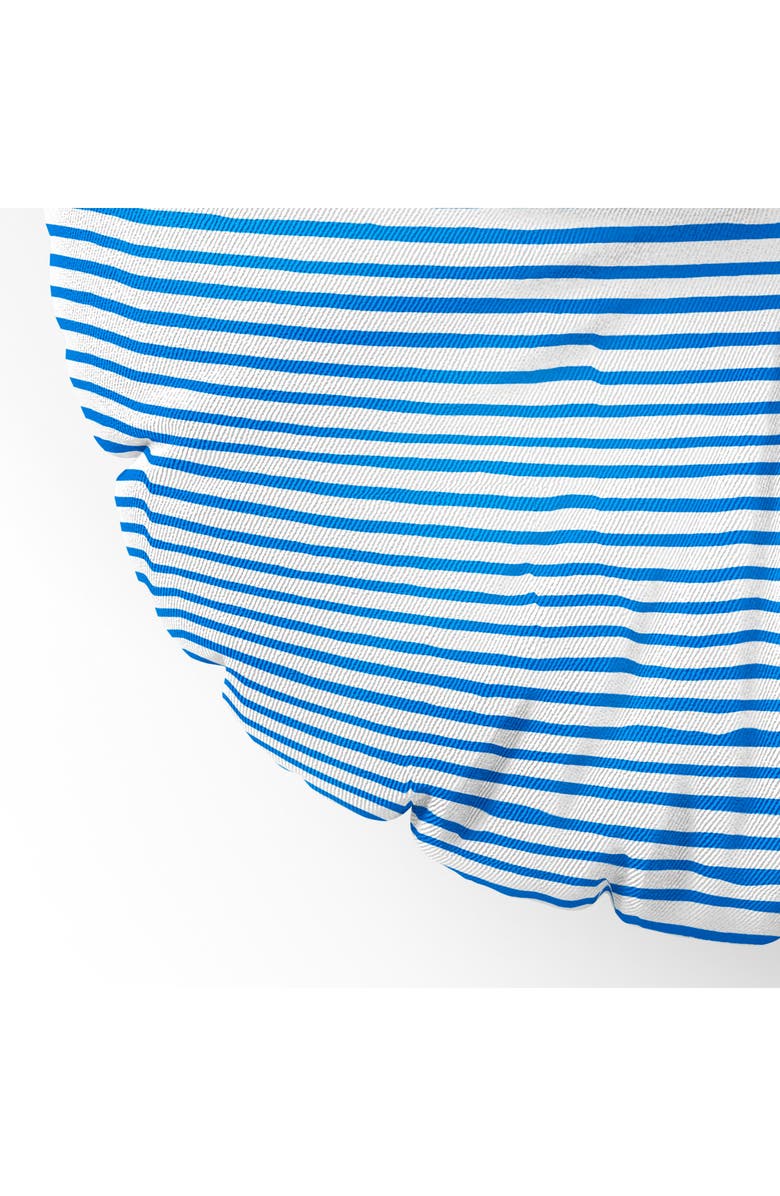 Deny Designs Marker Stripes Floor Pillow, Alternate, color, Blue/White