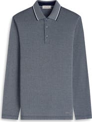 Bugatchi Mercerized Cotton Long Sleeve Polo