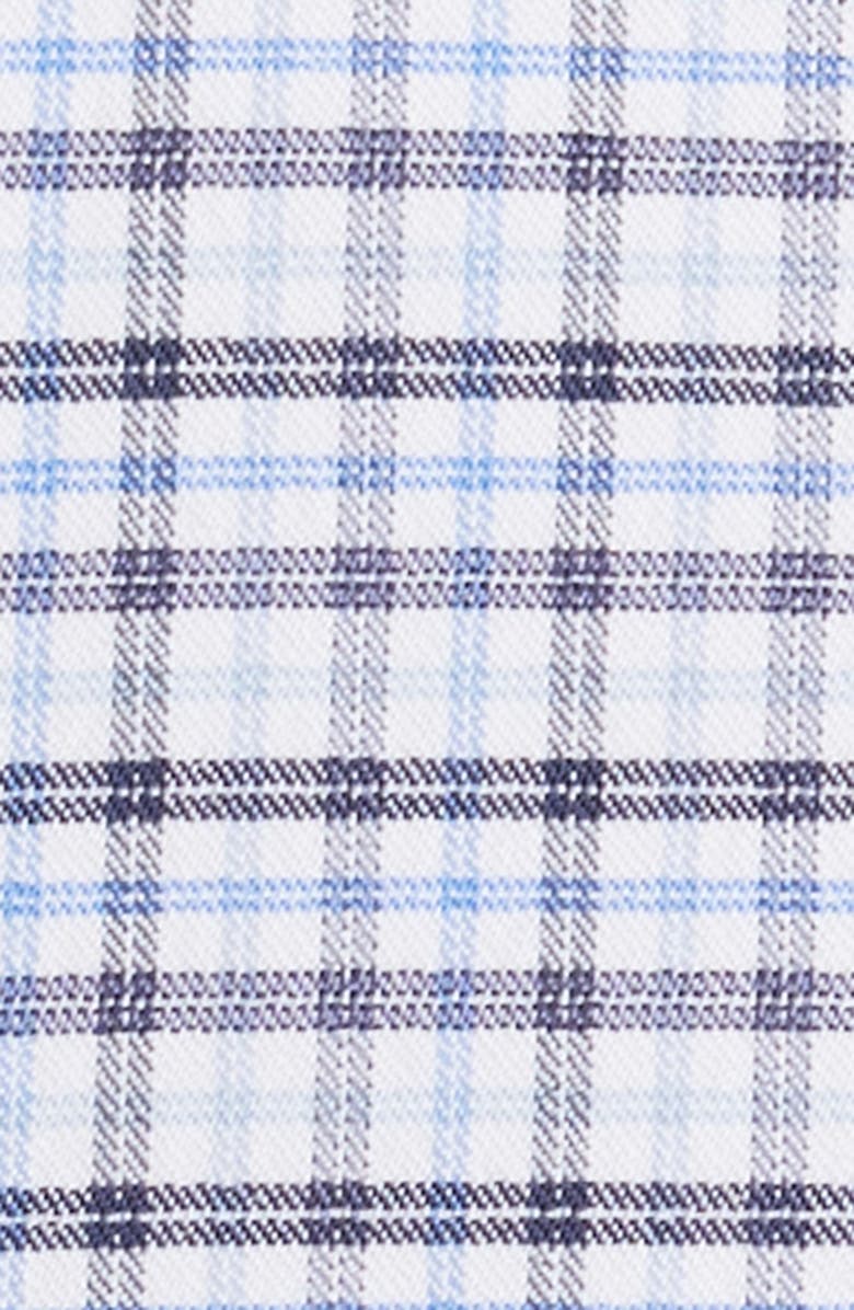 Peter Millar Leavenworth Check Performance Twill Button-Down Shirt, Alternate, color, Evening Tide