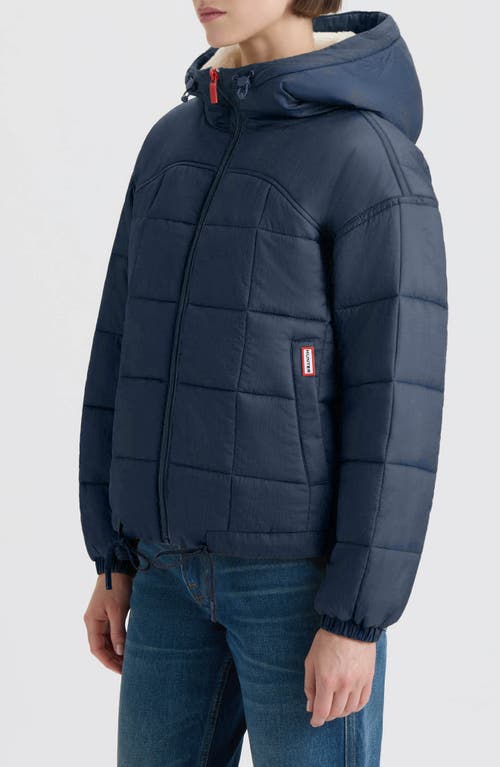 Hunter Camille Crinkle Puffer Jacket In Black