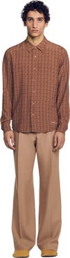 SANDRO Chain print shirt