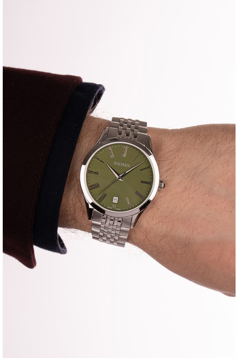 Classic R Khaki Bracelet Watch, 41mm, Alternate, color, STAINLESS STEEL