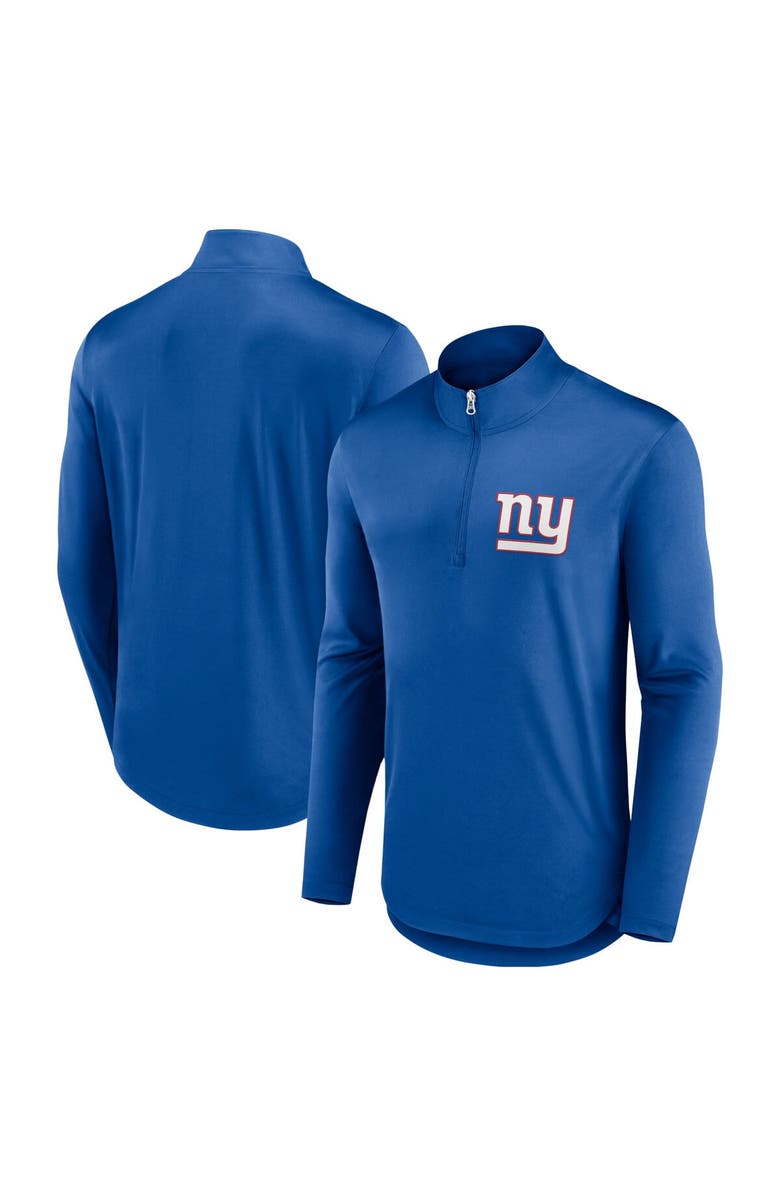 FANATICS Men's Fanatics Branded Royal New York Giants Quarterback Quarter-Zip Top, Alternate, color, Royal