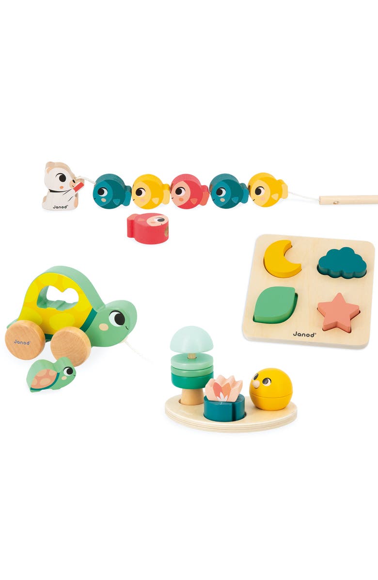 Janod Developmental Activity Box - 18 Months & Up, Main, color, Yellow