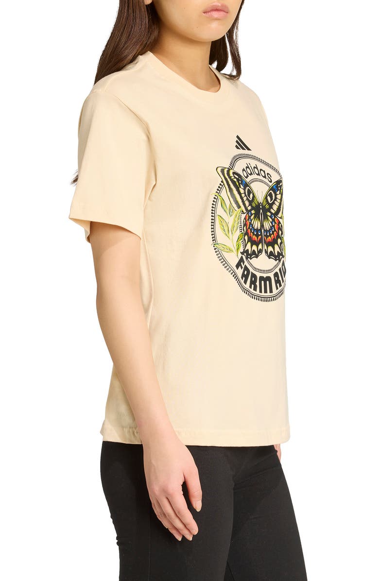 ADIDAS X FARM RIO x Farm Rio Butterfly Graphic T-Shirt, Alternate, color, Sand