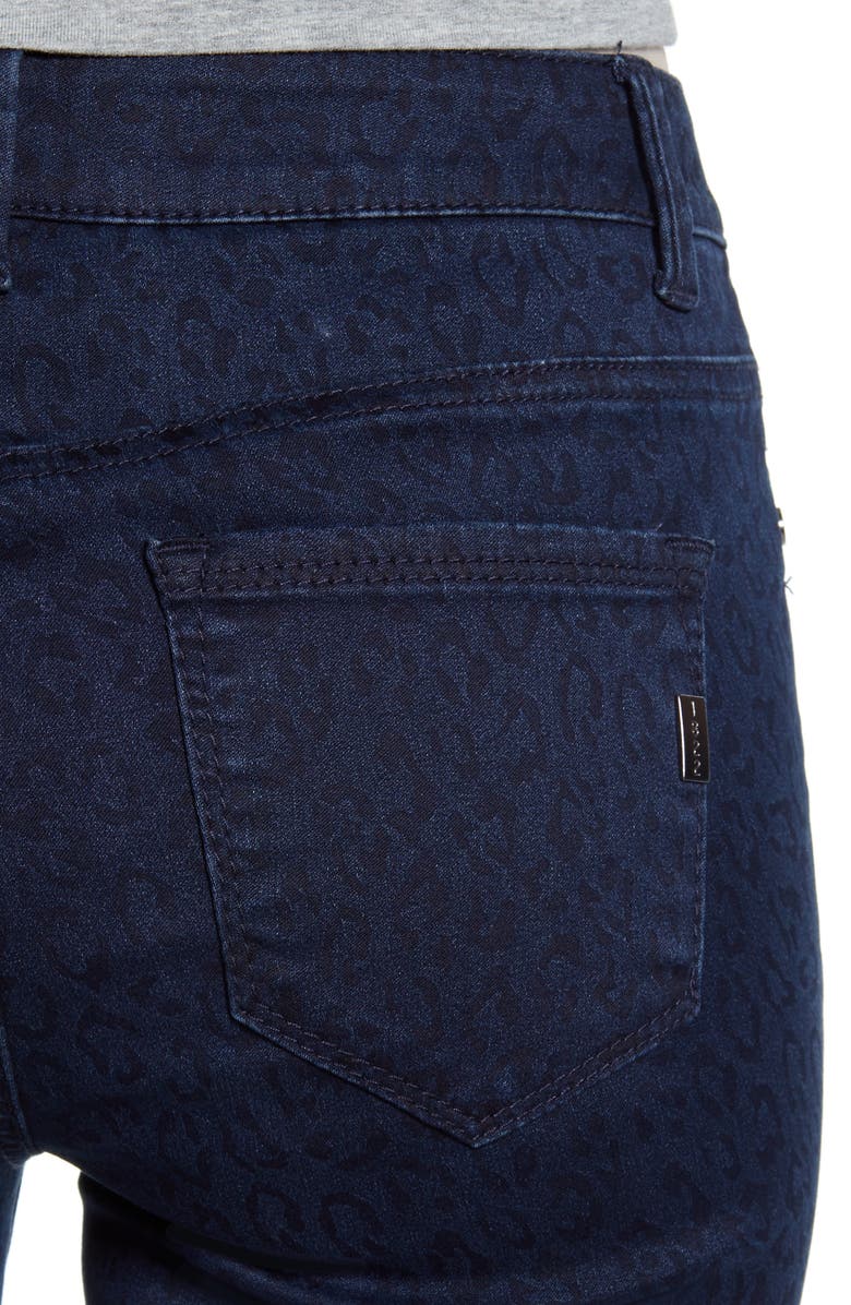 1822 Denim Tonal Leopard Print Skinny Jeans, Alternate, color,