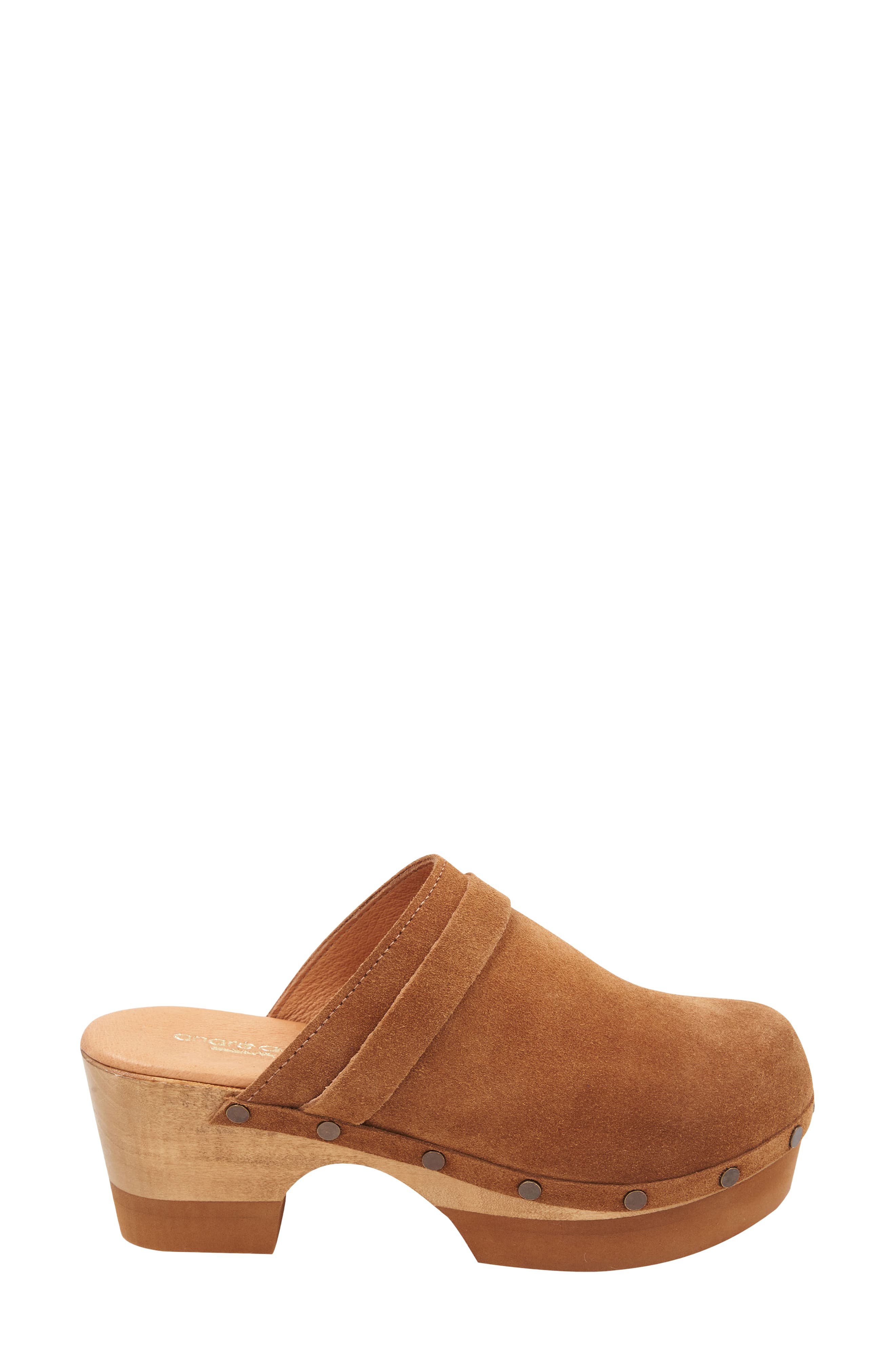 Olivia Stud Clog, Alternate, color, COGNAC
