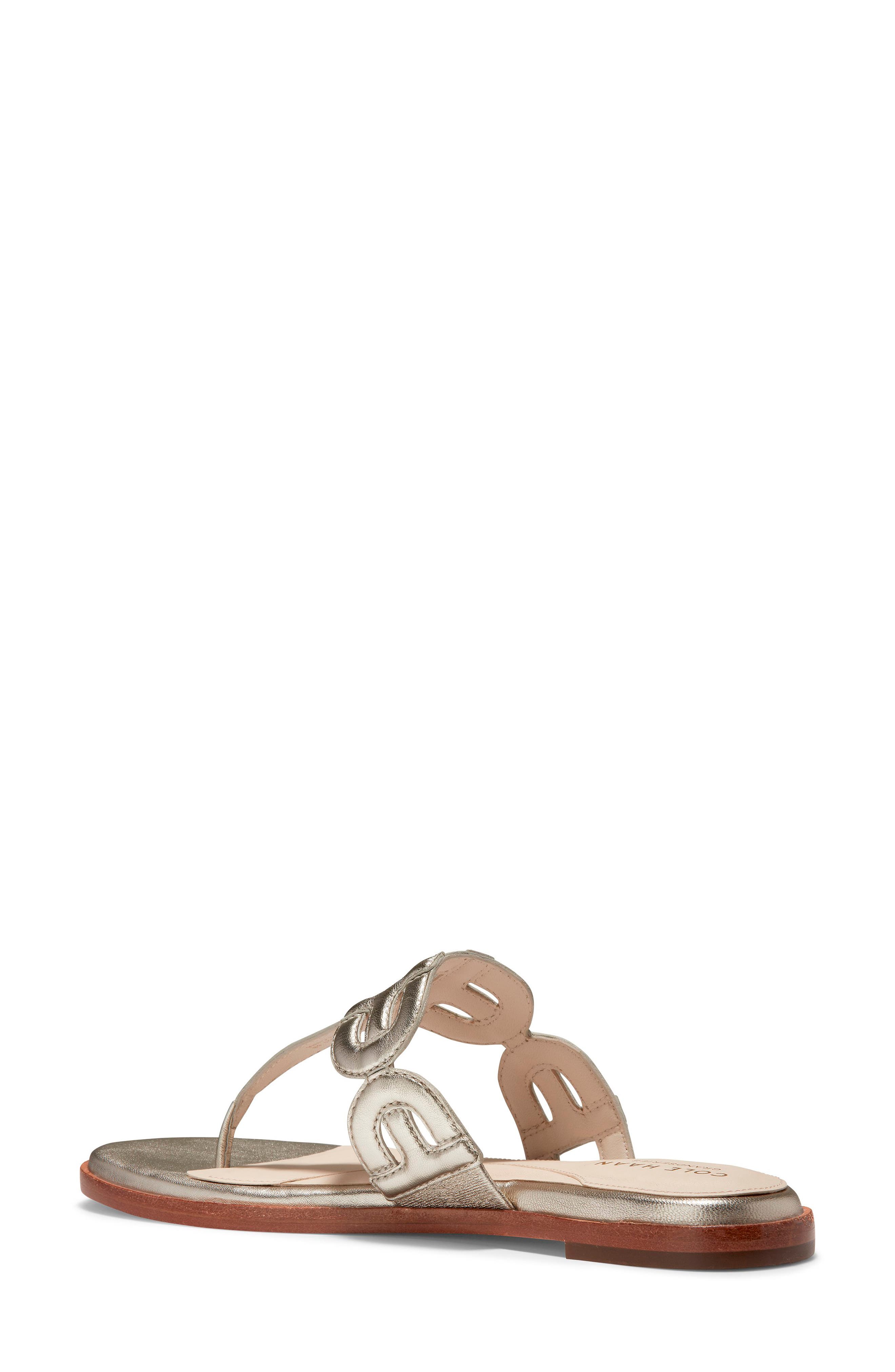 Anoushka Flip Flop, Alternate, color, GOLD METALLIC LEATHER