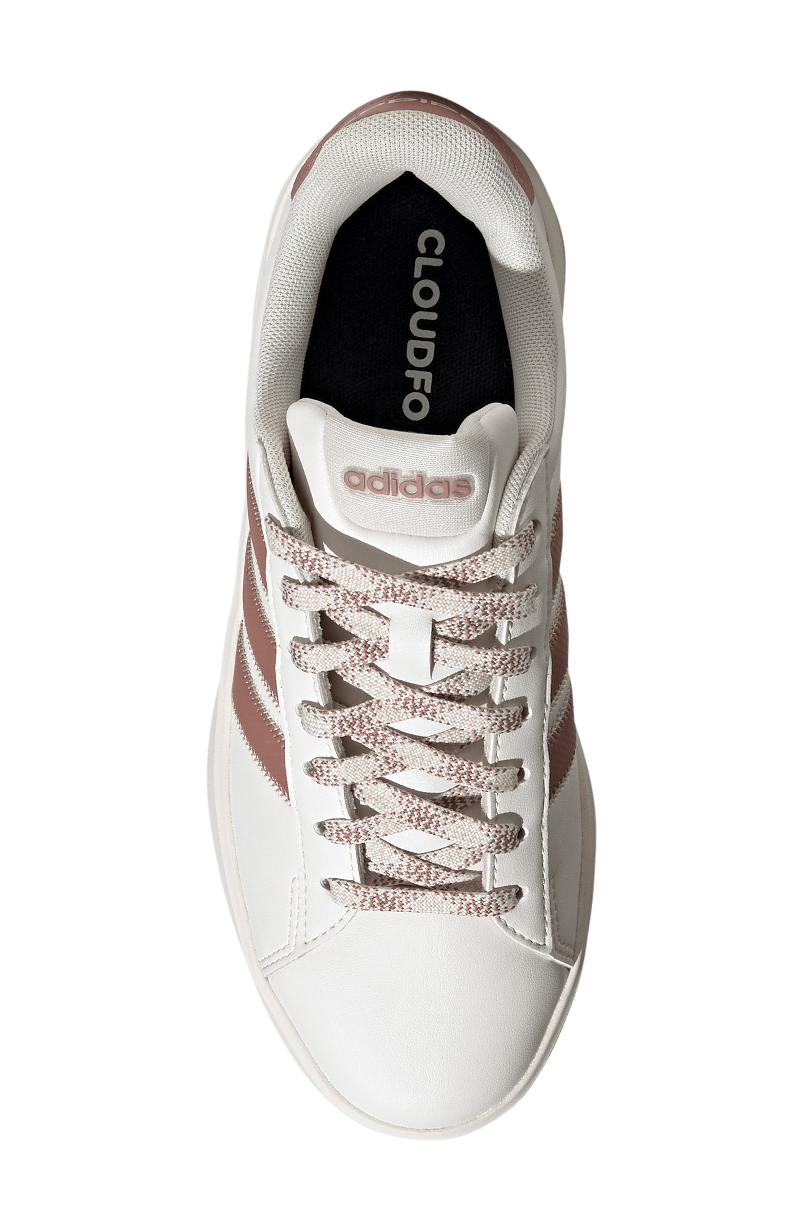 Grand Court 3.0 Sneaker, Alternate, color, WHITE/ CLAY/ CRYSTAL LINEN