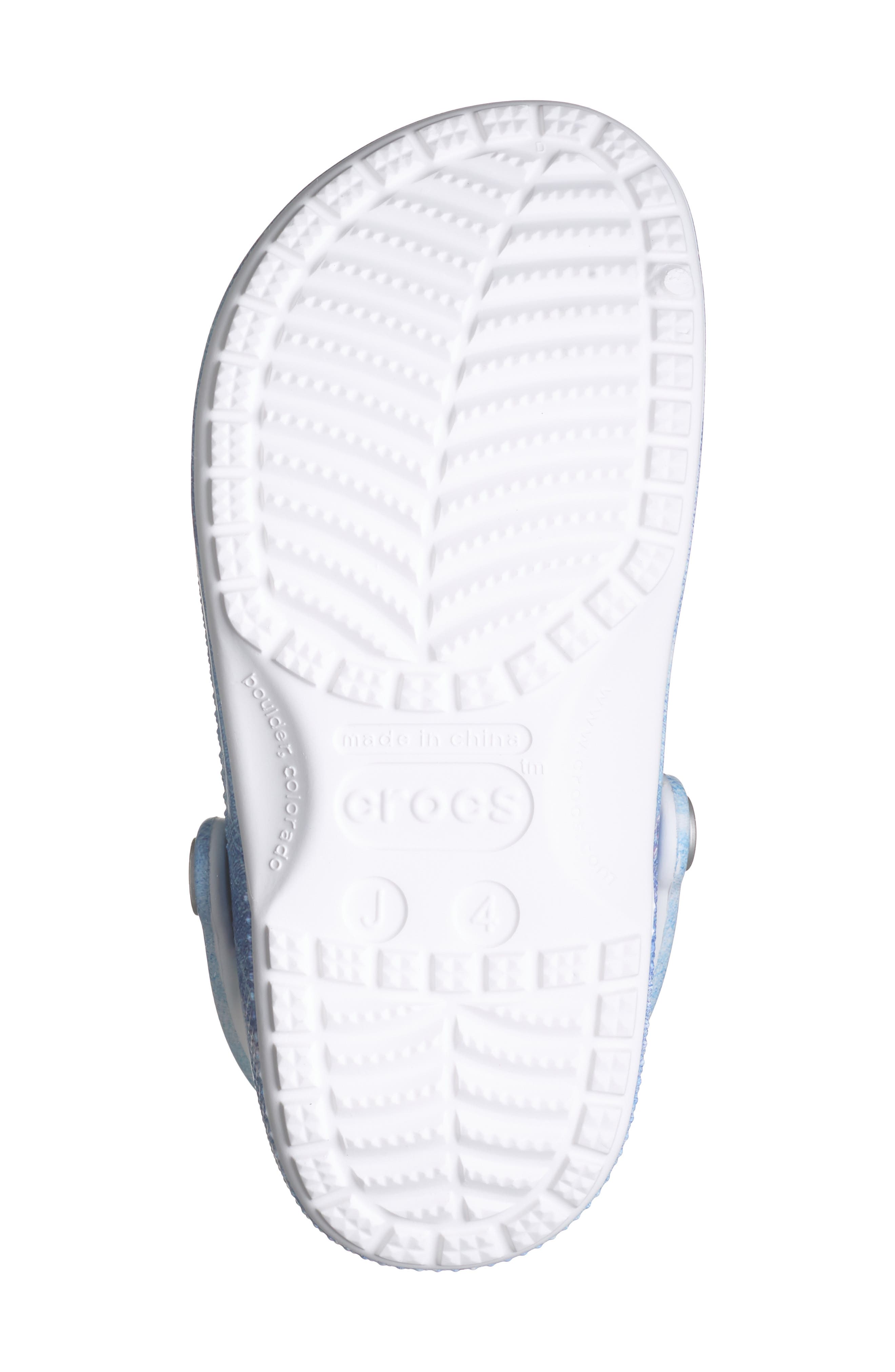 CROCS Kids' Denim Patch Print Clog, Alternate, color, Blue/ White Multi