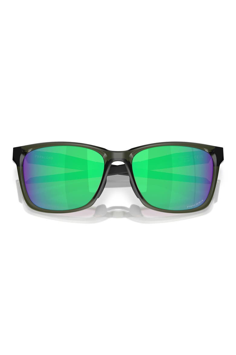 57mm Prizm™ Polarized Square Sunglasses, Alternate, color, OLIVE