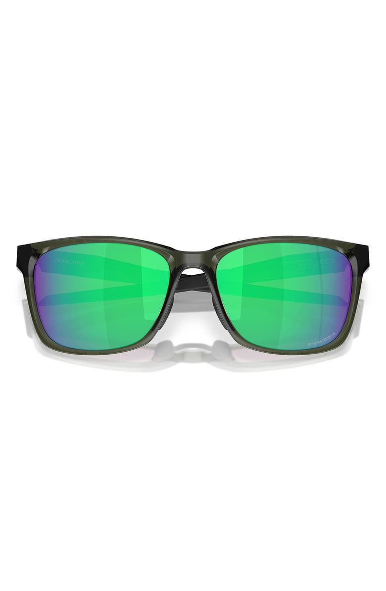 Oakley 57mm Prizm<sup>™</sup> Polarized Square Sunglasses, Alternate, color, Olive
