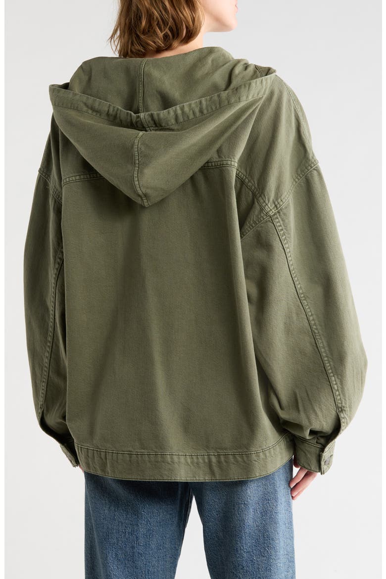 Casey Canvas Pullover, Alternate, color, OLIVINE