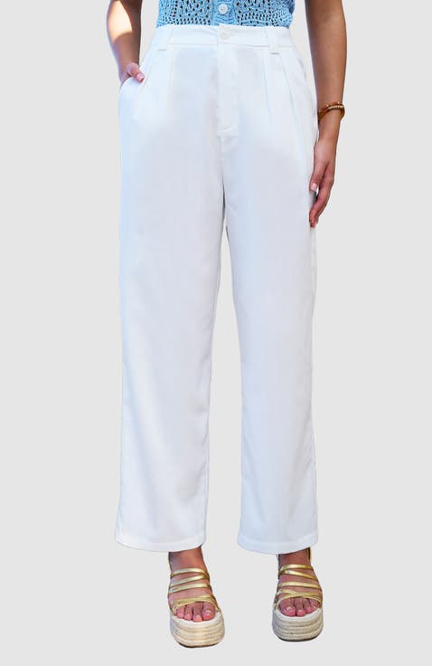 Tailored Straight Leg Trousers