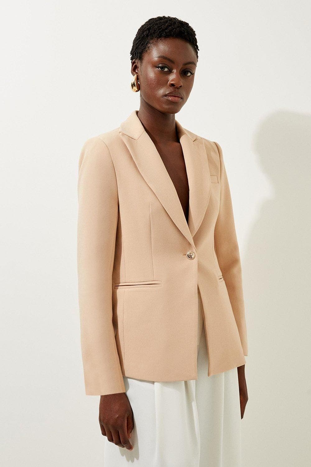 Tailored Single Breasted Blazer - image 3